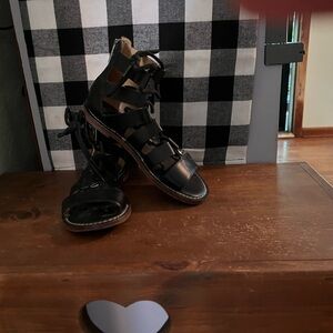 Black Gladiator Sandals
